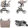 Chipolino Kombikinderwagen 2 in 1 Vista Wickeltasche, Fußabdeckung, Korb, Gurt beige