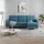 beautysofa Ecksofa VINCI mit Schlaffunktion und Bettkasten, Blau Velo 631, Uniwersalle Ottomane - Blau