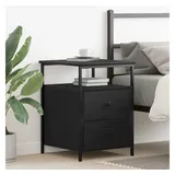vidaXL Nachtschrank 44 x 45 x 60 cm Schwarz