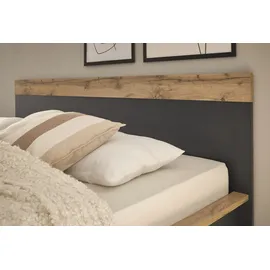 Home Affaire Einzelbett HOME AFFAIRE "WESTMINSTER Bett im Landhausstil, Doppelbett, Bettgestell", grau (grau dunkel, grau dunkel, eiche wotan dekor), B:107cm H:94cm L:210cm, Betten, in verschiedenen Farben verfügbar, Liegefläche 90/140/180x200 cm