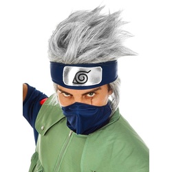 Metamorph Kostüm-Perücke Kakashi Hatake Perücke, Die lizenzierte Perücke von Narutos Lehrmeister grau