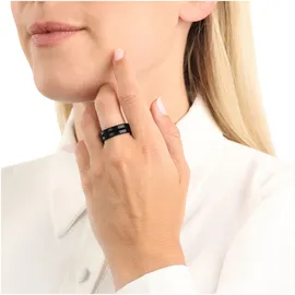 Amor "2037292/-93/-94/-95/-96" Gr. 58, schwarz, Fingerringe, Damen, 58, Edelstahl, Fingerring