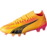 Puma ULTRA MATCH FG/AG Fußballschuhe Herren - orange/schwarz/rosa-42