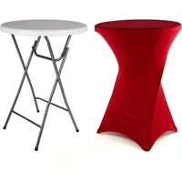 VCM Gartentisch klappbar Bartisch 110 cm rund