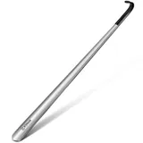 ZOMAKE Schuhlöffel Lang 80cm Schuhanzieher Langer Metall,Schulöffel Edelstahl Extra Lange Stabil(1er Silber B)