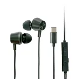 Grundig Kopfhörer mit Kabel USBC - Headset mit 120cm Kabel - Earbuds mit Mikrofon - Kompatibel mit iPhone, Samsung und Tablet - Noise Cancelling A... - Schwarz