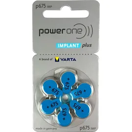 Varta Power One Implant Plus 675 6 St.