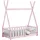 [en.casa] Kinderbett Helsingborg 70 x 140 cm Kiefer rosa