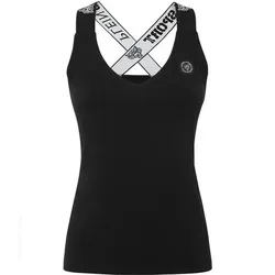 PLEIN SPORT Damen Hemd W Tanktop, Schwarz, S
