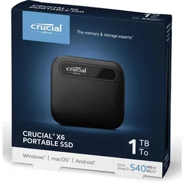 Crucial X6 1 TB USB 3.2 schwarz