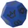 Volley ELE' Schaumstoffwürfel 12-flächig (blau)