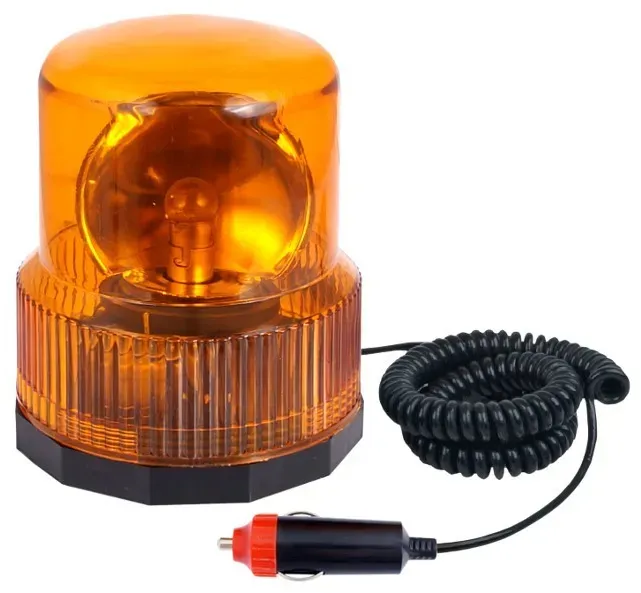 Carmotion Warnlampe Baustellen Lampe Orange Magnetisch 24V