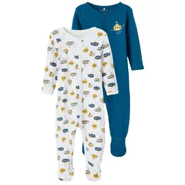 NAME IT Schlafstrampler 2er Pack Submarine in Blau | Gr.: 92