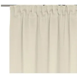 ADAM Audio Vorhang ADAM "Uni Collection", beige (naturweiß), B:142cm H:235cm, Baumwolle (Bio-Baumwolle), Gardinen, Blickdichter aus 100% Bio-Baumwolle, Vorhang nach Wunschmaß