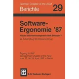 Software-Ergonomie ́87 Nützen Informationssysteme dem Benutzer? Tagung II/1987 d. Germ. Chapter of the ACM v. 27.-29.4.1987 in Berlin. Z. Tl. in eng