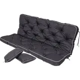 TexDeko Bankauflage 170 x 56 x 50 cm schwarz 1-tlg.