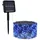 vidaXL LED-Lichterkette Solar 5x200 LED 1 m Blau