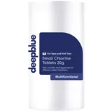 Deep Blue Multifunktionale Mini-Chlortabletten, 20 g, 1 kg, langsamer Freisetzung, stabilisierter Klärer, Poolwasserpflege, hergestellt in Großbritannien, Schwimmbad- und Spa-Wasserpflege