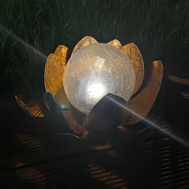 ez solar Solar Lotusblüten Duett spritzwassergeschützt IP44