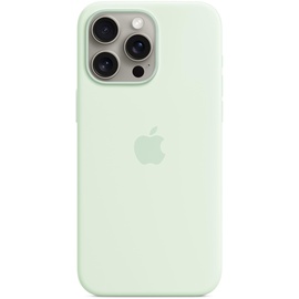 Apple iPhone 15 Pro Max Silikon Case mit MagSafe - Blassmint