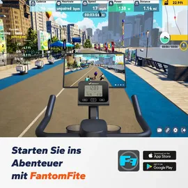 Merach Heimtrainer Fahhrad für Zuhause, leises Fitnessbike mit Lcd-display, Magnetischer Widerstand, 8 Widerstandsstufen, bis 150 KG belastbar