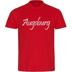 multifanshop Kinder T-Shirt - Augsburg - Schriftzug - Druck weiß - Kind