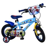 Volare Kinderfahrrad Spidey für Jungen 12 Zoll Kinderrad in Blau Fahrrad