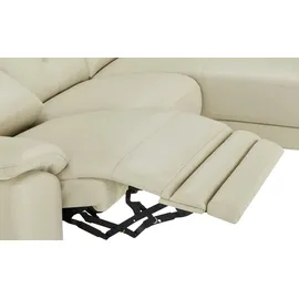Uno Ecksofa mit elektrischer Relaxfunktion Eva ¦ creme ¦ Maße (cm): B: 255 H: 78 T: 171.0
