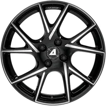ALUTEC München Alutec ADX.01 diamant-schwarz frontpoliert Alufelge Schwarz