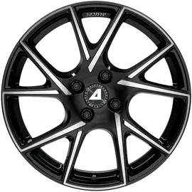 ALUTEC München Alutec ADX.01 diamant-schwarz frontpoliert Alufelge Schwarz
