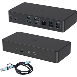 iTEC i-tec USB 3.0 / USB-C Thunderbolt 3 Professional Dual 4K Display Docking Station Generation 2 x HDMI, 2 x DP - GigE