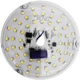 Tnfeeon 4-Zoll-Deckenventilator-LED-Licht, 15 W, 3CCT, 3000 K, 4000 K, 6000, Dimmbar, Nachrüstsatz, Speicherfunktion, Geeignet für Lampen mit Metallsockel (230V)