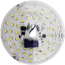 Tnfeeon 4-Zoll-Deckenventilator-LED-Licht, 15 W, 3CCT, 3000 K, 4000 K, 6000, Dimmbar, Nachrüstsatz, Speicherfunktion, Geeignet für Lampen mit Metallsockel (230V)