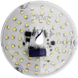 Tnfeeon 4-Zoll-Deckenventilator-LED-Licht, 15 W, 3CCT, 3000 K, 4000 K, 6000, Dimmbar, Nachrüstsatz, Speicherfunktion, Geeignet für Lampen mit Metallsockel (230V)