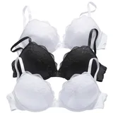 petite fleur by lascana Push-up-BH schwarz 90C