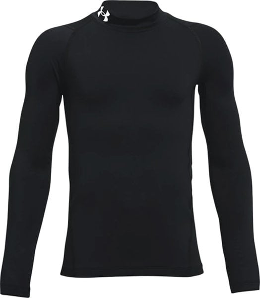 Under Armour Cg Armour Mock Ls - Langarmshirts - Jungs - Black - YL