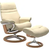 Stressless "Sunrise", mit Signature Base, Größe M, Gestell Eiche, beige