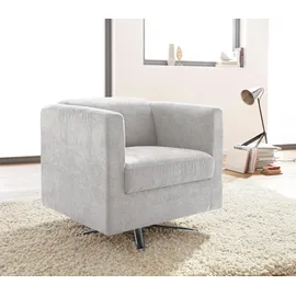 Home Affaire Drehsessel Bob Polyester 72 x 71 x 75 cm Silber drehbar