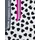 Zwillingsherz Dreieckstuch ZWILLINGSHERZ "Herzen Allover", Damen, pink (grau), Web, Polyester, Modetücher, durchgehendes Herz-Muster mit Schriftzug, glänzende Oberfläche