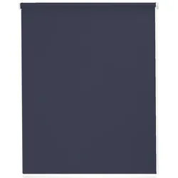 Seitenzugrollo SUNLINES "Youngstyle Uni", blau (marine, weiß), B:122cm H:180cm, Polyester, Aluminium, Kunststoff, Rollos