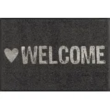 Wash+Dry Warmly Welcome 50 x 75 cm Grau