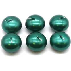 72 Stück Topline Austria Schwimmkerzen Set grün metallic handgemacht Geschenk