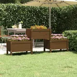 vidaXL Pflanzkübel 178,5 x 44 x 75 cm Honigbraun