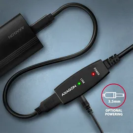 AXAGON USB-A auf USB-A 5 m Schwarz