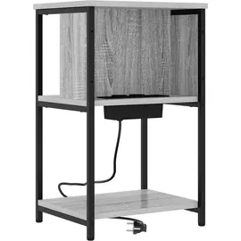 vidaXL Nachttisch Grau Sonoma 38 x 31 x 61 cm Holzwerkstoff