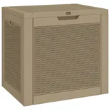 furnicato Gartenbox Hellbraun 55,5x43x53 cm Polypropylen