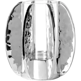 Fink Windlicht GLAMOUR Edelstahl/Glas Silber