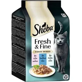 Sheba Fresh & Fine Lachs, Thunfisch & Forelle in Sauce 72 x 50 g