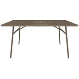 vente-unique Gartentisch 160 x 80 x 74,5 cm Braun/Schwarz