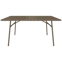 vente-unique Gartentisch 160 x 80 x 74,5 cm Braun/Schwarz